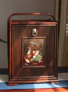 茶仓红木提盒百宝古典风家居酸枝