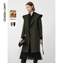 (member specializes) Long pose pure wool double face what about the new hair of the 2023 Winter new Mao jacket senior sensation