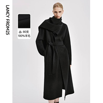 The Longpose Law Pure Wool Temperament Commute to Thin Fur Coats Blouse Blouse Women Advanced Sensation 2023 Winter New