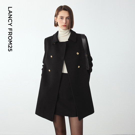 Langzi shoulder coat/waisted coat/mid-length coat