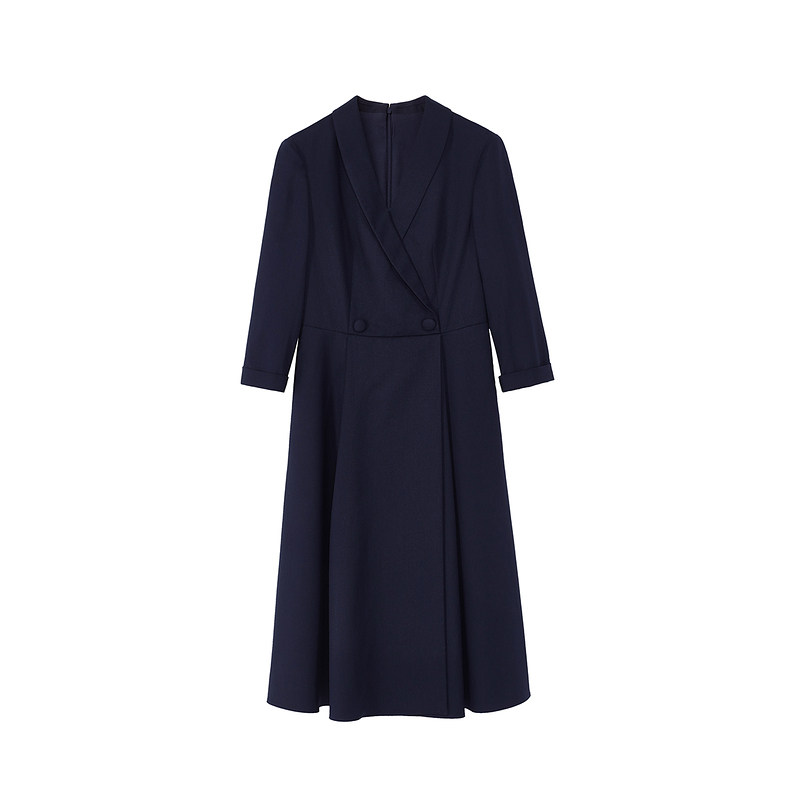 朗姿法式商务职业西装2022连衣裙 朗姿连衣裙