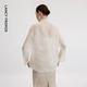 Langzi 25 ຜ້າໄຫມມ້ອນໃຫມ່ແບບຈີນ floral embroidery suit 2026 summer ແບບໃຫມ່