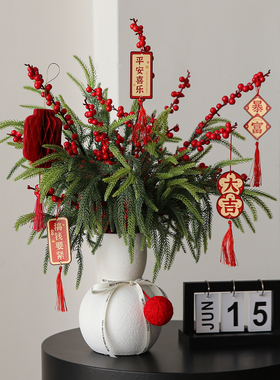 复古雪人陶瓷花瓶餐桌面电视柜装饰摆件高级感小众客厅氛围感好物