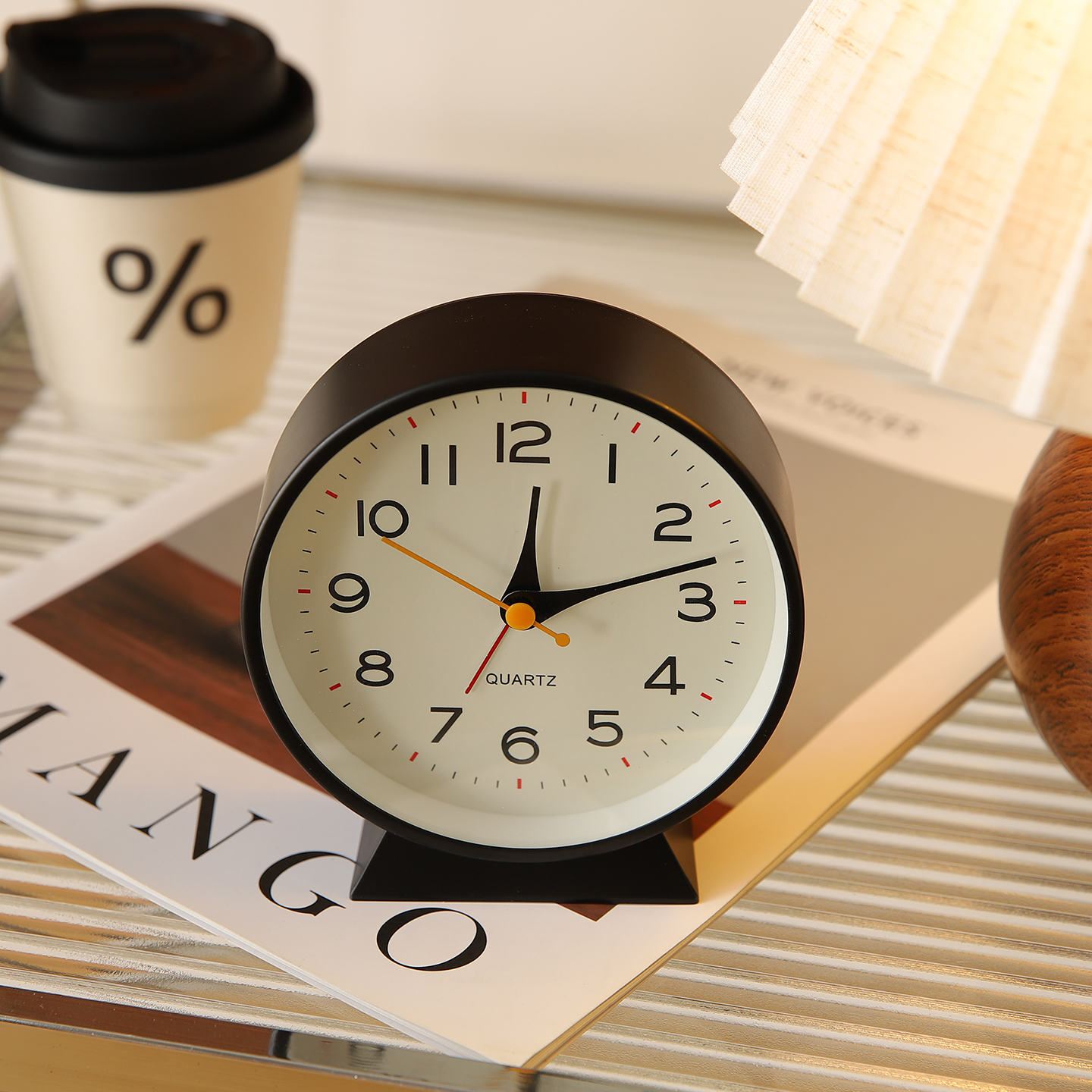 极简电子显示数字时钟桌面摆件钟表摆台式小型闹钟高颜值学生专用 - 图2