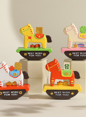 2026马年吉祥物生肖马本命年礼物马上有钱公仔玩偶手办桌面小摆件