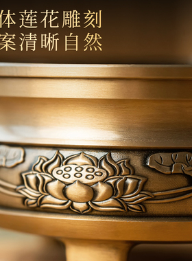 上新铜合金家用莲花室内焚香炉