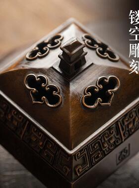 纯黄铜节日礼品家用复刻香道摆件