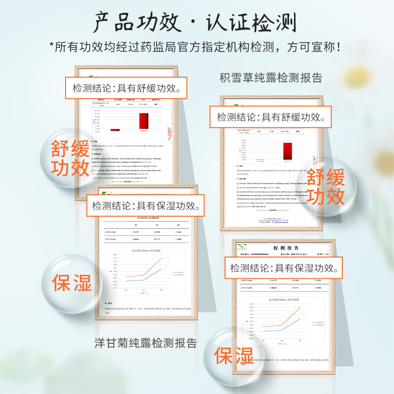 积雪草纯露罗马洋甘菊加强组合补水保湿舒缓敏感肌肤湿敷水爽肤水-图3