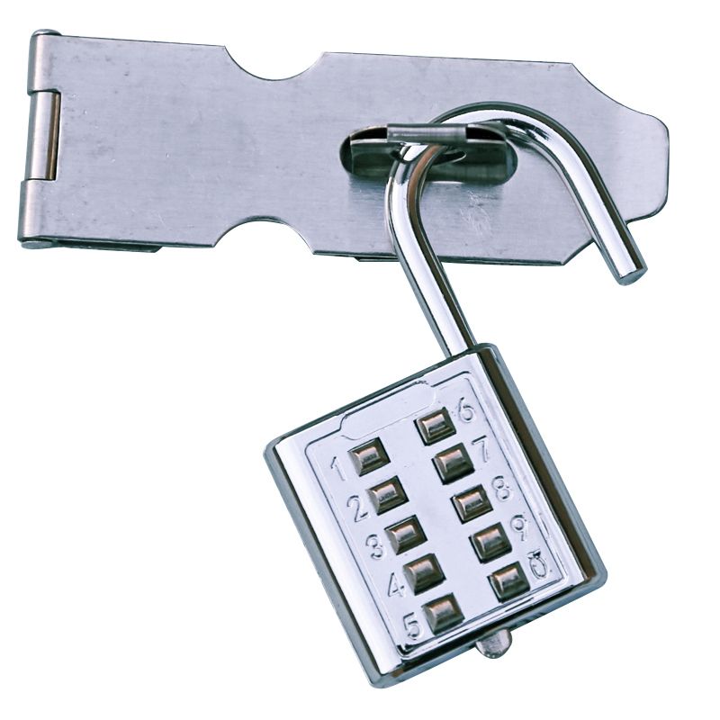 按键固定大密码锁健身房行李箱包更衣柜子锁头防盗挂锁小锁抽屉锁 - 图3