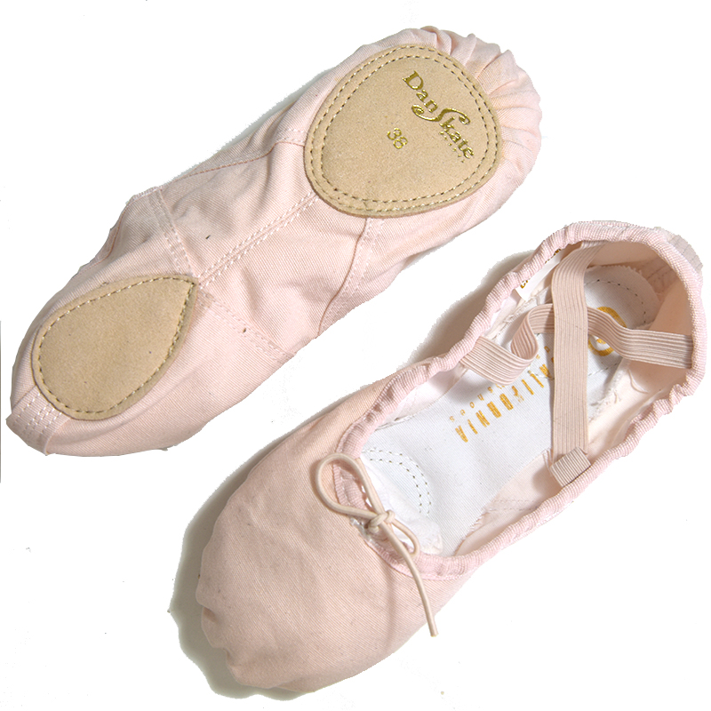 重暇意大利帆布成人舞蹈鞋黑色舞鞋形体鞋女芭蕾舞鞋ballet shoes