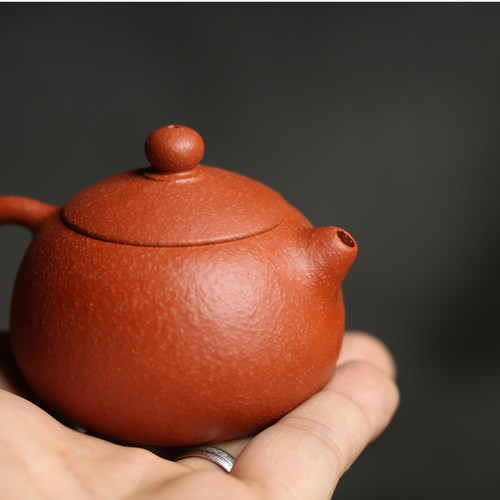 如合 宜兴徐萍柚皮橘皮迷你茶壶小巧一杯西施个人功夫茶壶80毫升 - 图2