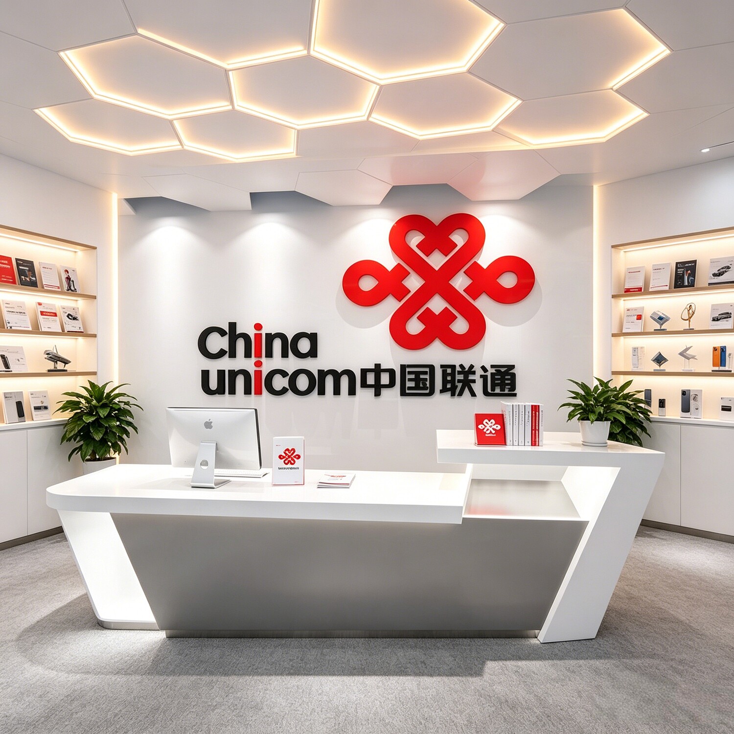 China Unicom logo logo acrylic three-dimensional wall sticker