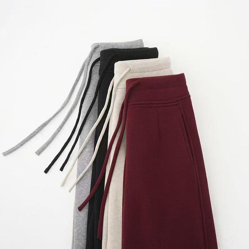 加绒加厚过冬后妈裤休闲阔腿裤直筒裤子长裤女士秋冬外穿保暖裤子,淘宝优惠券,粉丝福利购,淘宝优惠卷