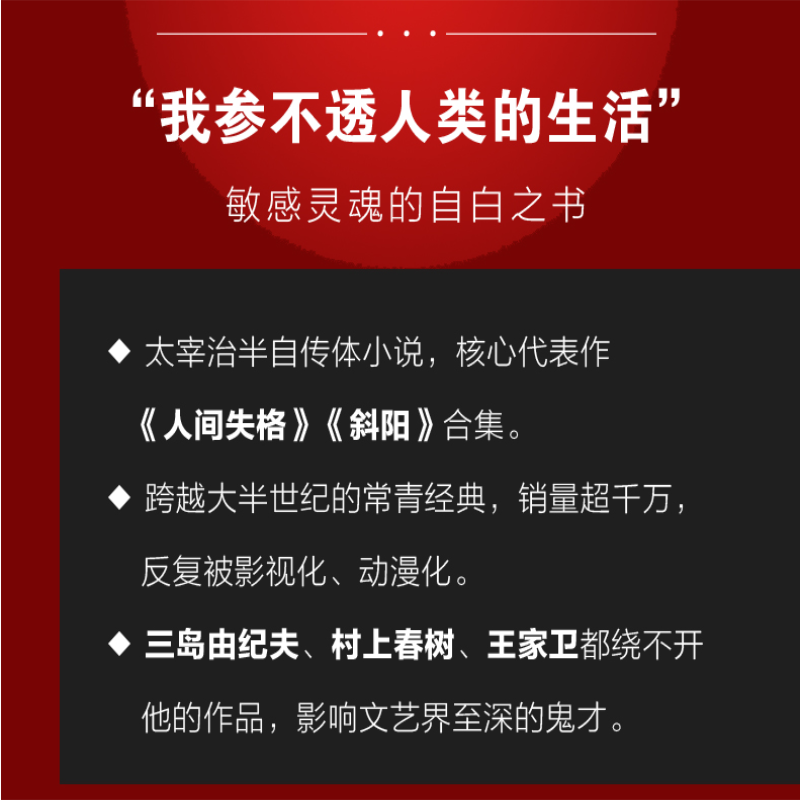 人间失格 (三岛由纪夫、村上春树、王家卫都绕不开的作品 资深学者精专译文，极简高级感装帧，收藏捧读两相宜)译林出版社 - 图1