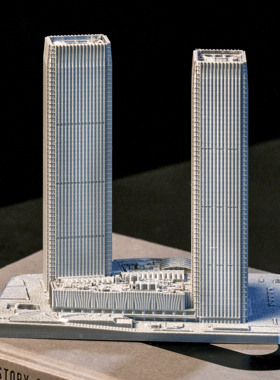 3D打印建筑书房客厅收藏摆件