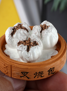 广式早茶模型3d立体磁力冰箱贴