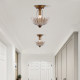 American French retro all-copper balcony aisle ceiling lamp