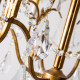 American villa restaurant staircase retro crystal chandelier