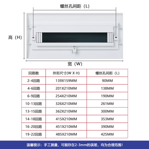 按钮式家用强电箱盖板6/13/18/22配电箱空开箱盖子通用电表箱面板 - 图2