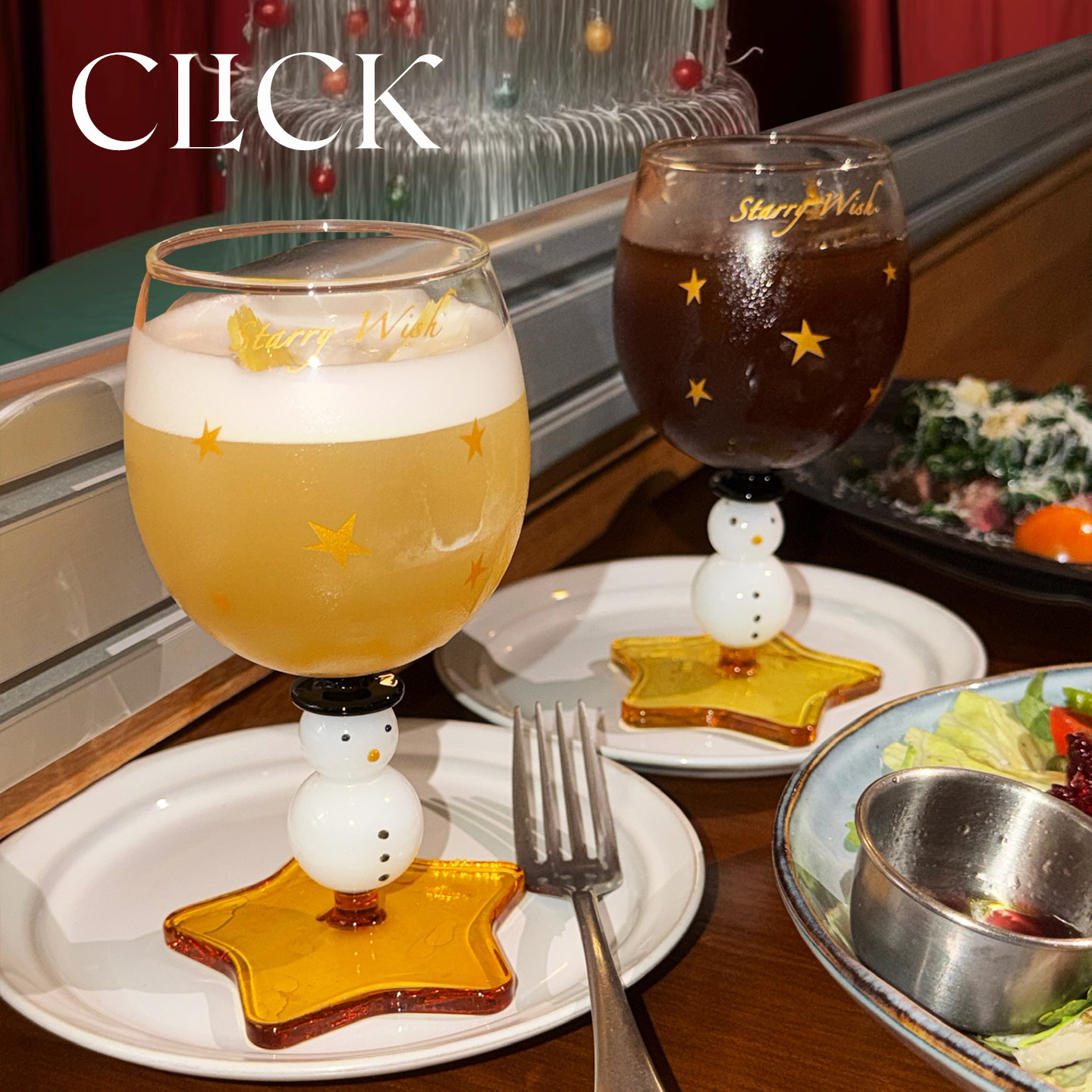 click雪人&星星高脚红酒杯创意香槟鸡尾酒玻璃杯圣诞新年礼物礼盒,淘宝优惠券,粉丝福利购,淘宝优惠卷