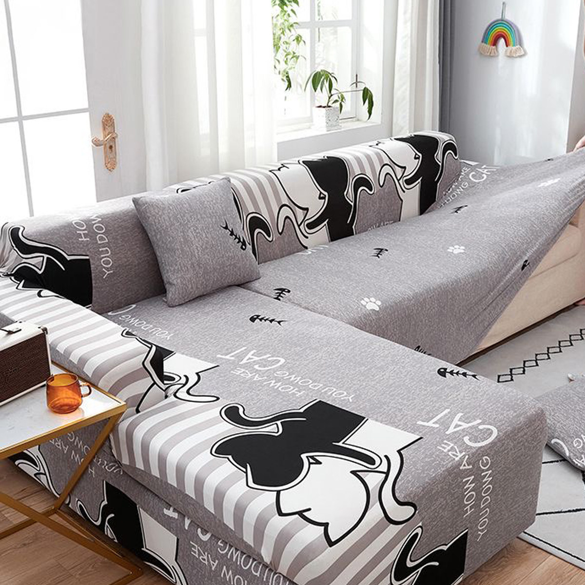 弹力沙发罩全包万能套简约四季通用型客厅防尘盖布巾老式沙发套,淘宝优惠券,粉丝福利购,淘宝优惠卷