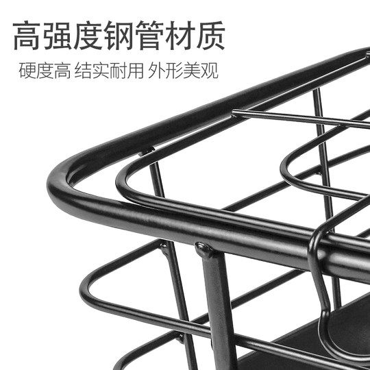 The thickened steel wire of the electric vehicle basket is strong and durable