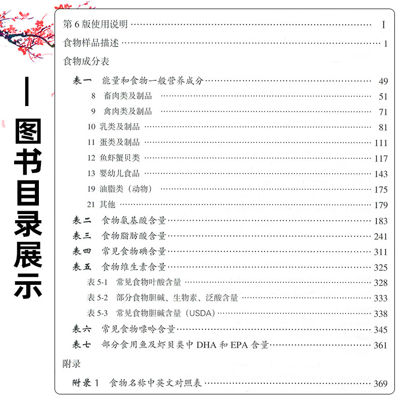 正版 中国食物成分表标准版第6版第二册 十三五国家重点出版物出版规划项目食谱书籍 主编杨月欣 北京大学医学出版社9787565919787