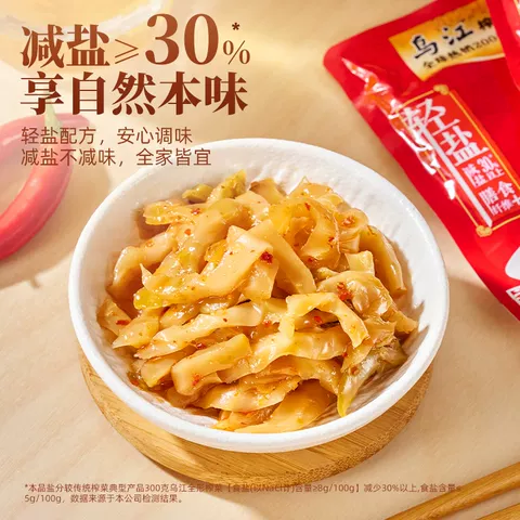 乌江榨菜外婆菜萝卜海带丝30g*5袋小包装袋轻盐官方旗舰开味下 图片 2