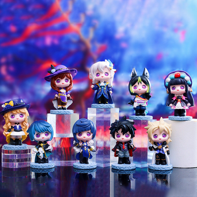 原神游戏盲盒手办可爱公仔二次元潮流桌面装车载摆件创意生日礼物