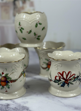 陶瓷镂空烛台装饰摆件