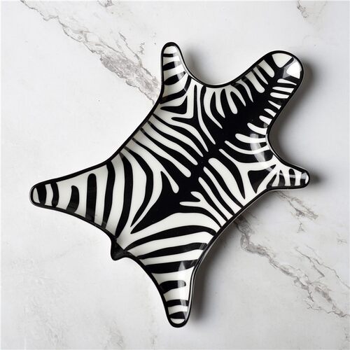 美国JA陶瓷jonathan adler 碟子珠宝展示盘子斑马设计师正品原单 - 图1