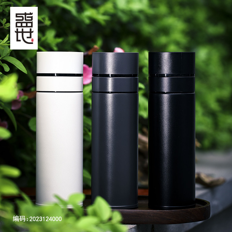 梦祥盛世足银内胆保温杯商务口杯高档礼品送领导送长辈父亲节礼物