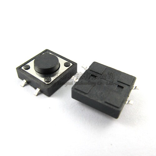 贴片轻触按键开关 SMT 12*12*4.3MM 5MM 6MM 7/8/9/9.5/10MM 10个 - 图0