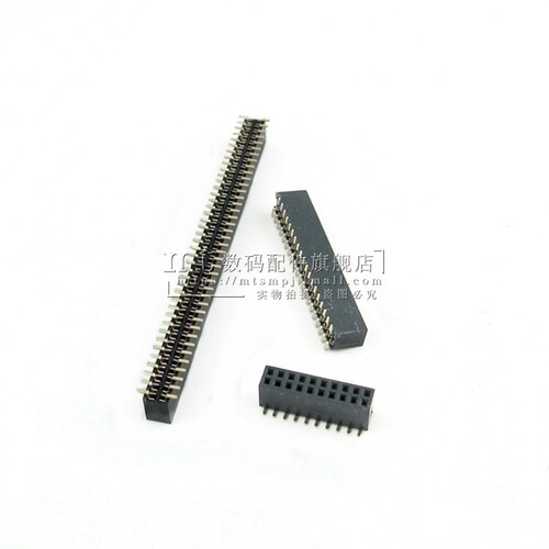 1.27MM 双排母 贴片排针母座4.3/2.0mm塑高2*2/3/4/5/6/10/20/40P - 图2