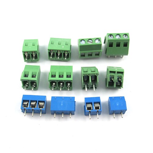 螺钉式PCB接线端子 KF301 KF103 KF128-2P 3P 5.08MM 可拼接 10只 - 图0