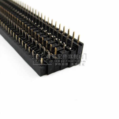 2.54MM 单排母 1*40P 塑高3.5mm 5.0 5.7 6.8 7.1 8.5MM 排针插座 - 图1