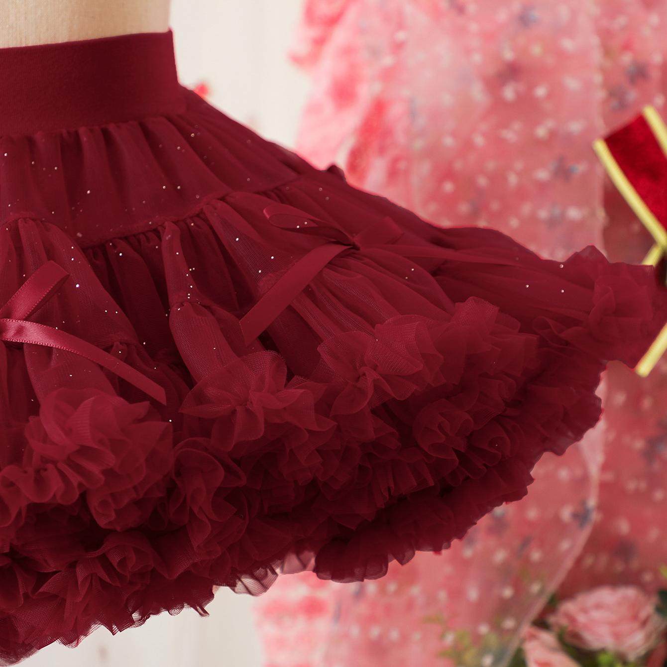 女童圣诞闪闪tutu裙2026女宝红绿色亮片半身裙兔兔裙婴儿蓬蓬裙子,淘宝优惠券,粉丝福利购,淘宝优惠卷