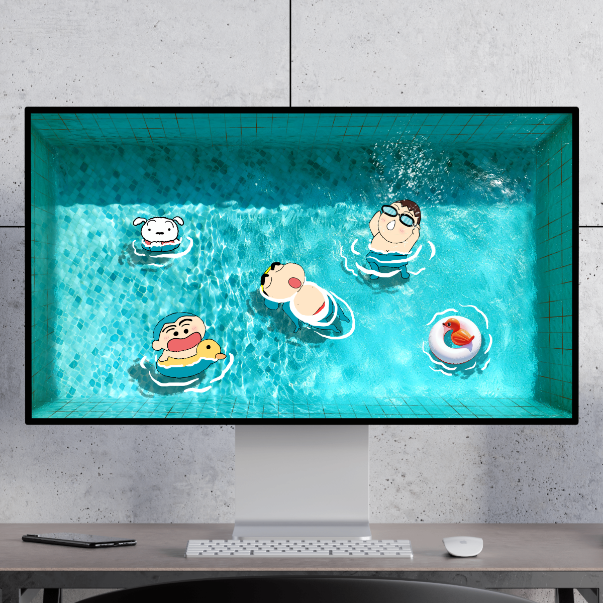 240张4K超清电脑平板ipad手机iphone壁纸【动漫泳池】系列合集 - 图2