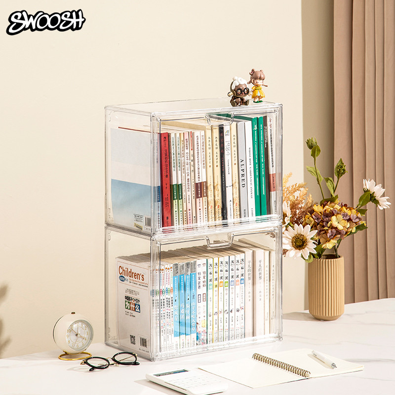书本收纳盒透明亚克力展示盒手办绘本书架cd专辑置物书籍防尘神器,淘宝优惠券,粉丝福利购,淘宝优惠卷