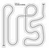 3X3 meter smart car tracking track multi-turn line patrol track robot line-finding speed race ground tablecloth