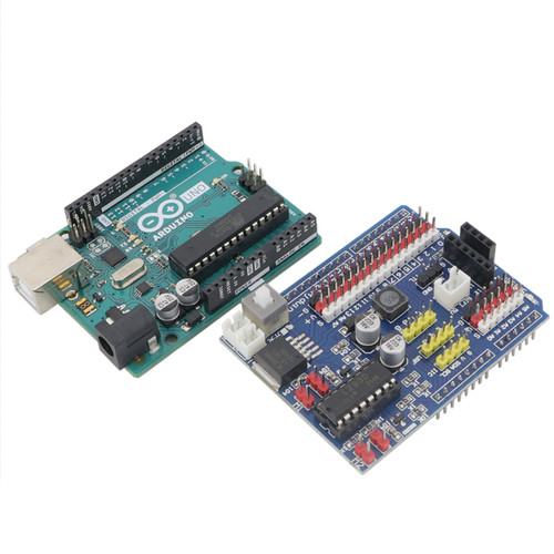 适用于Arduino UNO智能小车驱动板R3-L293D电机驱动传感器扩展板 - 图3