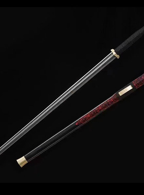 素装大漆汉剑大瓦面花纹钢高弹性