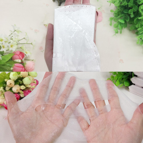 嫩润水泉面膜5片装紫色台湾蚕丝深层补水美容院化妆品代加工工厂 - 图1