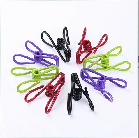 100 цветных много -сапогодовых зажимов, зажим для покрытия, зажим, покрытие, пальто, мощный прохладный зажим для ветропроницаемости одежды.