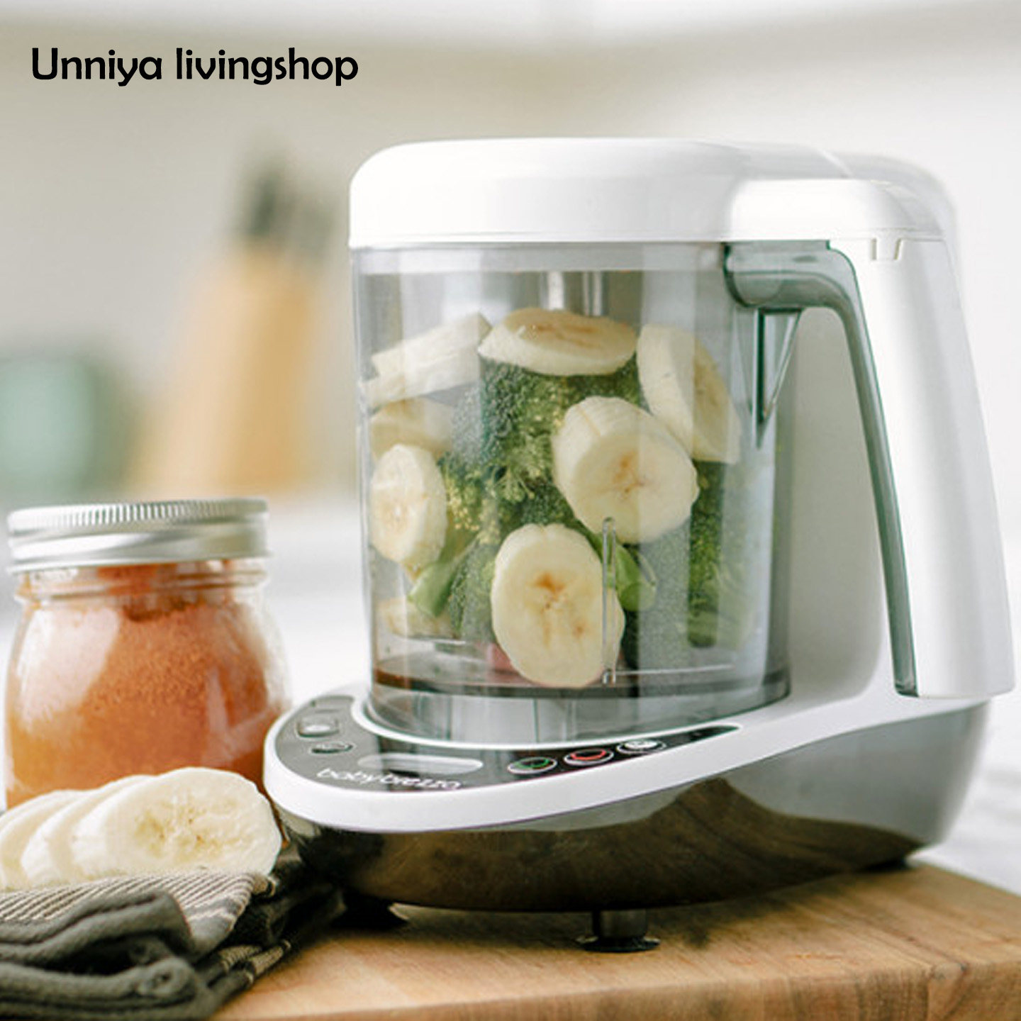 韩国直邮babybrezza宝宝辅食机蒸煮搅拌一体机破壁机迷糊辅食机,淘宝优惠券,粉丝福利购,淘宝优惠卷