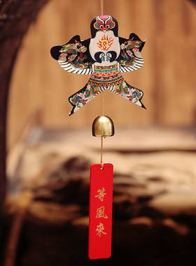 木牌竹架沙燕纸鸢铃铛手工