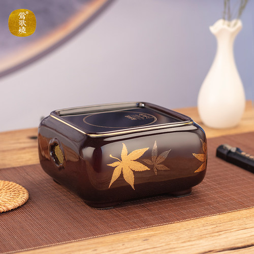 莺歌烧正品 电陶炉家用煮茶茶炉红外线泡茶煮茶器银杏茶炉烧水炉 - 图0