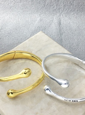 UNOde50极简几何手镯男女情侣