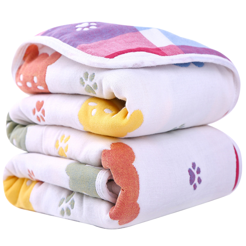 婴儿盖毯6层全棉纱布被子儿童薄被蘑菇盖被夏凉被空调被成人A类 - 图3