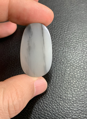 新疆于田料 青花无事牌  青花意境和田玉  挂件肉细腻干净有意境